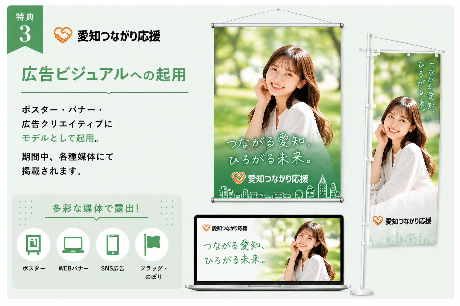 広告ビジュアルへの起用